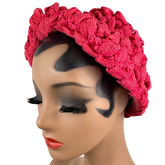 Vintage 40s 50s Chenille Loops Union Hat main image 4